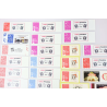 LOT DE TIMBRES PERSONNALISÉS AVEC VIGNETTES ORIGINALES TIMBRES NEUFS** COTE 500€