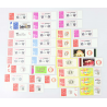 LOT DE TIMBRES PERSONNALISÉS AVEC VIGNETTES ORIGINALES TIMBRES NEUFS** COTE 500€