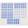 LOT DE 7 CARNETS DE 12 TIMBRES VP EUROPE LETTRE 20G AVEC INSCRIPTIONS AU DOS