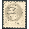 NAPOLÉON N°27A TIMBRE DE FRANCE OBLITÉRATION GROS CHIFFRES EMPIRE LAURÉ 1863