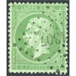 NAPOLÉON N°20 TIMBRE DE FRANCE OBLITÉRATION PETITS CHIFFRES ANNÉE 1862 TTB