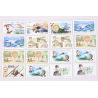 LOT DE POSTE AÉRIENNE DE FRANCE ANNÉES DE 2013 A 2021 TIMBRES NEUFS** FAC 70€