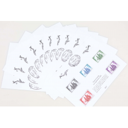 SÉRIE COMPLÈTE LES TRÉSORS DE LA PHILATÉLIE ANNÉE 2017, JEU COMPLET DE 10 BLOCS