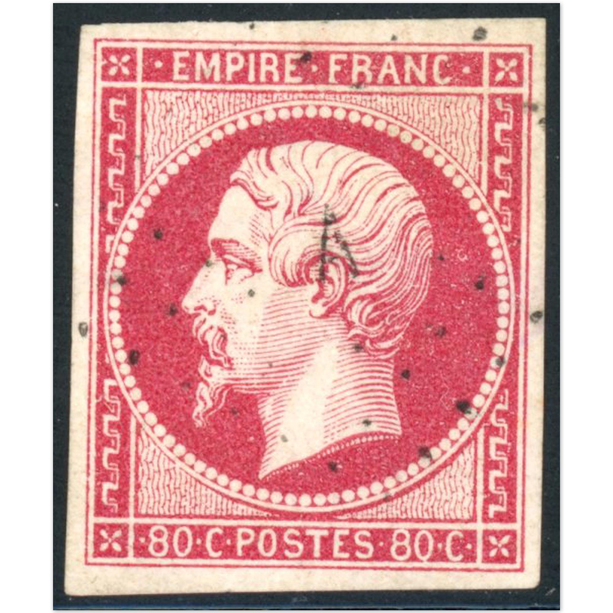 NAPOLÉON N°17A EMPIRE TIMBRE FRANCAIS BELLE OBLITÉRATION ANCRE COTE 80€