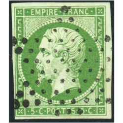 NAPOLÉON N°12 EMPIRE TIMBRE FRANCAIS OBLITERATION ÉTOILE MUETTE NOIRE COTE 100€