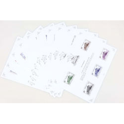 SÉRIE COMPLÈTE LES PATRIMOINES DE FRANCE ANNÉE 2019, JEU COMPLET DE 10 BLOCS