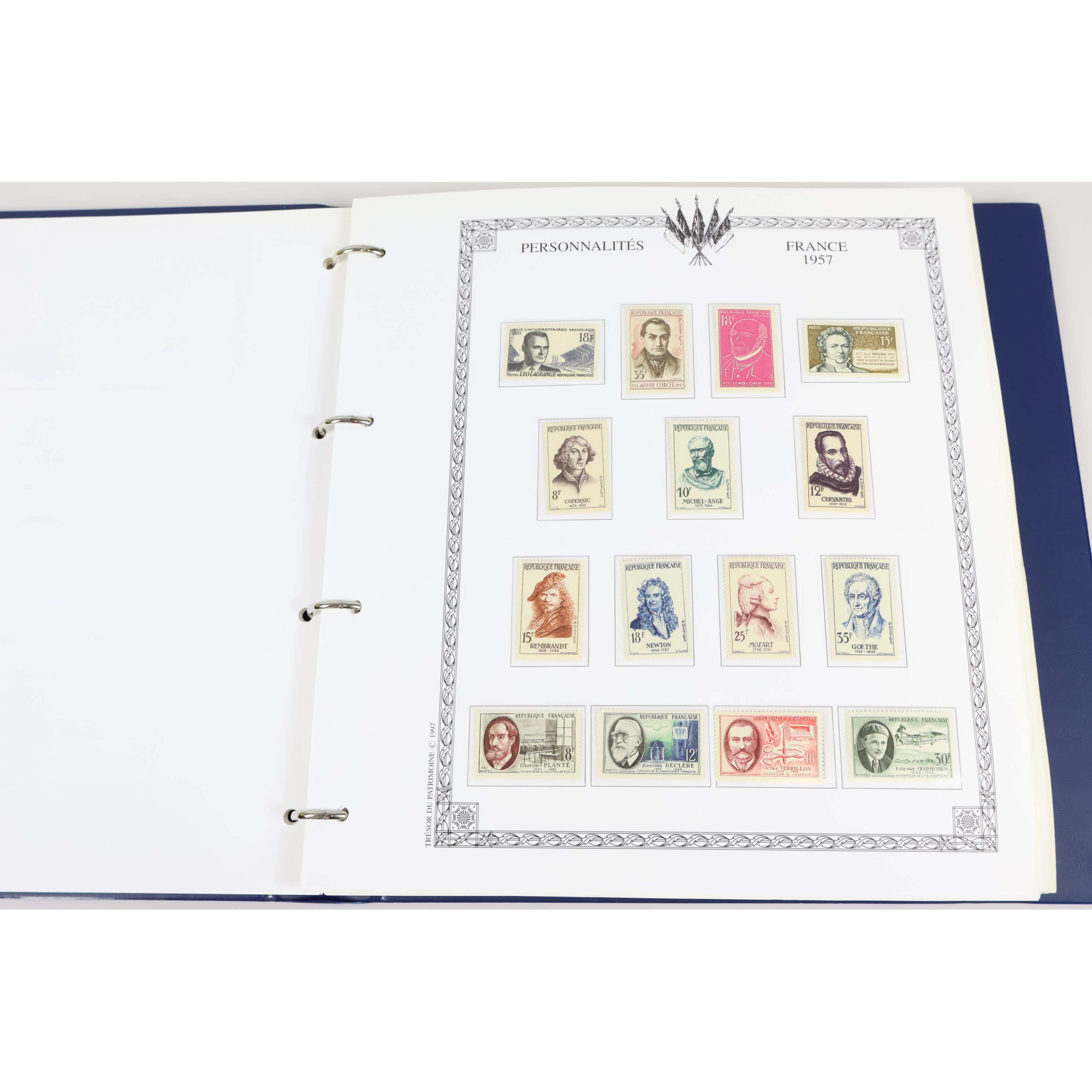 COLLECTION DE FRANCE ANNÉES COMPLÈTES 1956 A 1974 TIMBRES NEUFS** AVEC CLASSEUR