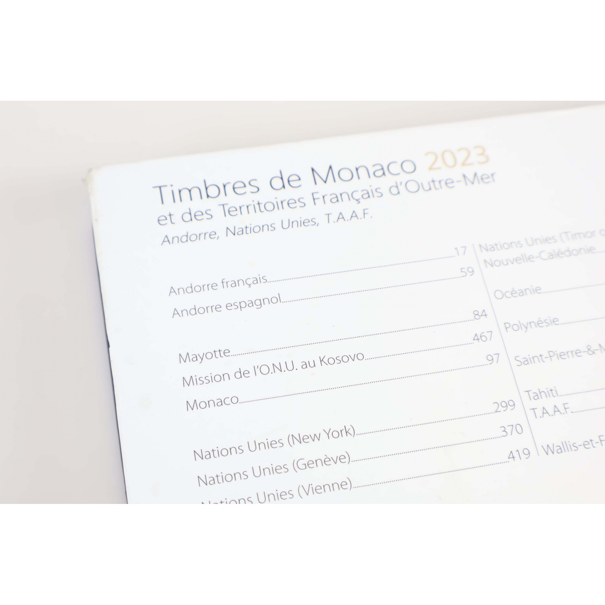 CATALOGUE DE COTATION YVERT ET TELLIER ÉDITION 2023, TIMBRES DE MONACO ET DES TOM