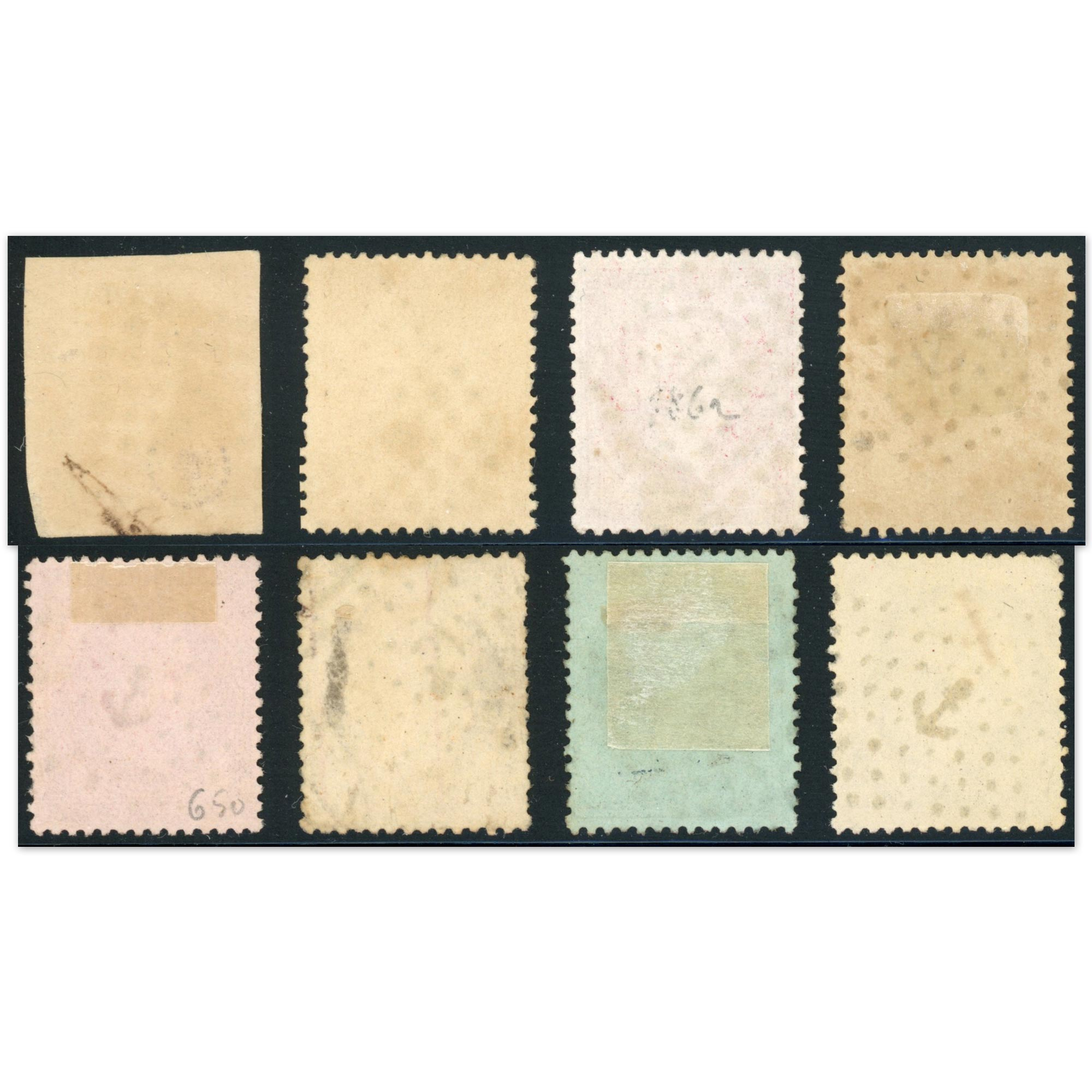 OBLITÉRATIONS ANCRE SUR TIMBRES CÉRÈS ET NAPOLÉONS, TIMBRES CLASSIQUES OBL