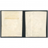 TIMBRES CÉRÈS N°3 CLASSIQUES DE FRANCE DE 1849 EXCELLENT ETAT NOIR ET NOIR/JAUNE