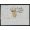 LETTRE TIMBRÉE DE 1873 AVEC TIMBRES 53 ET 60A OBLITÉRATION GROS CHIFFRES