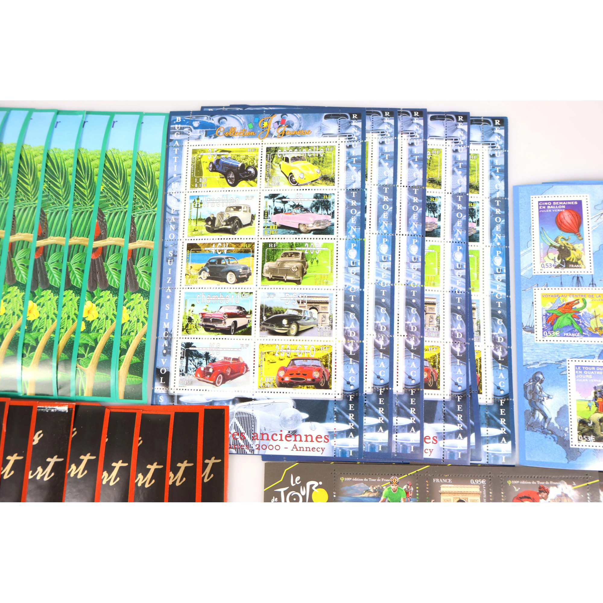 LOT BLOCS FEUILLETS TIMBRES EN EUROS AVEC DÉFAUTS POUR AFFRANCHIR FACIALE 152€