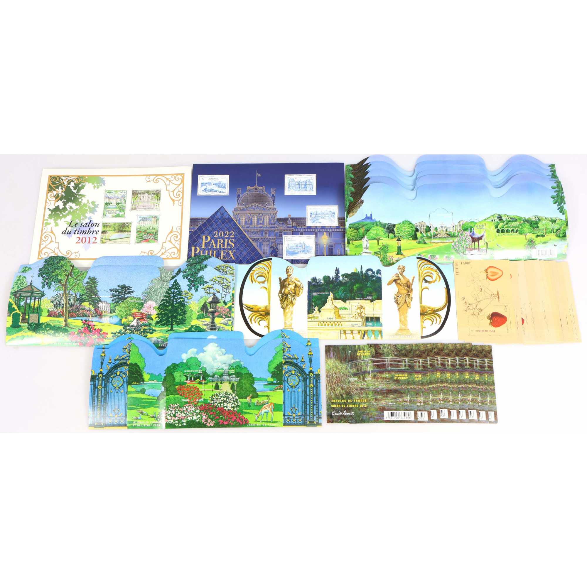 LOT BLOCS DE TIMBRES ENTRE 1.98€ ET 3€ AVEC DÉFAUTS POUR AFFRANCHIR VF 168.92€