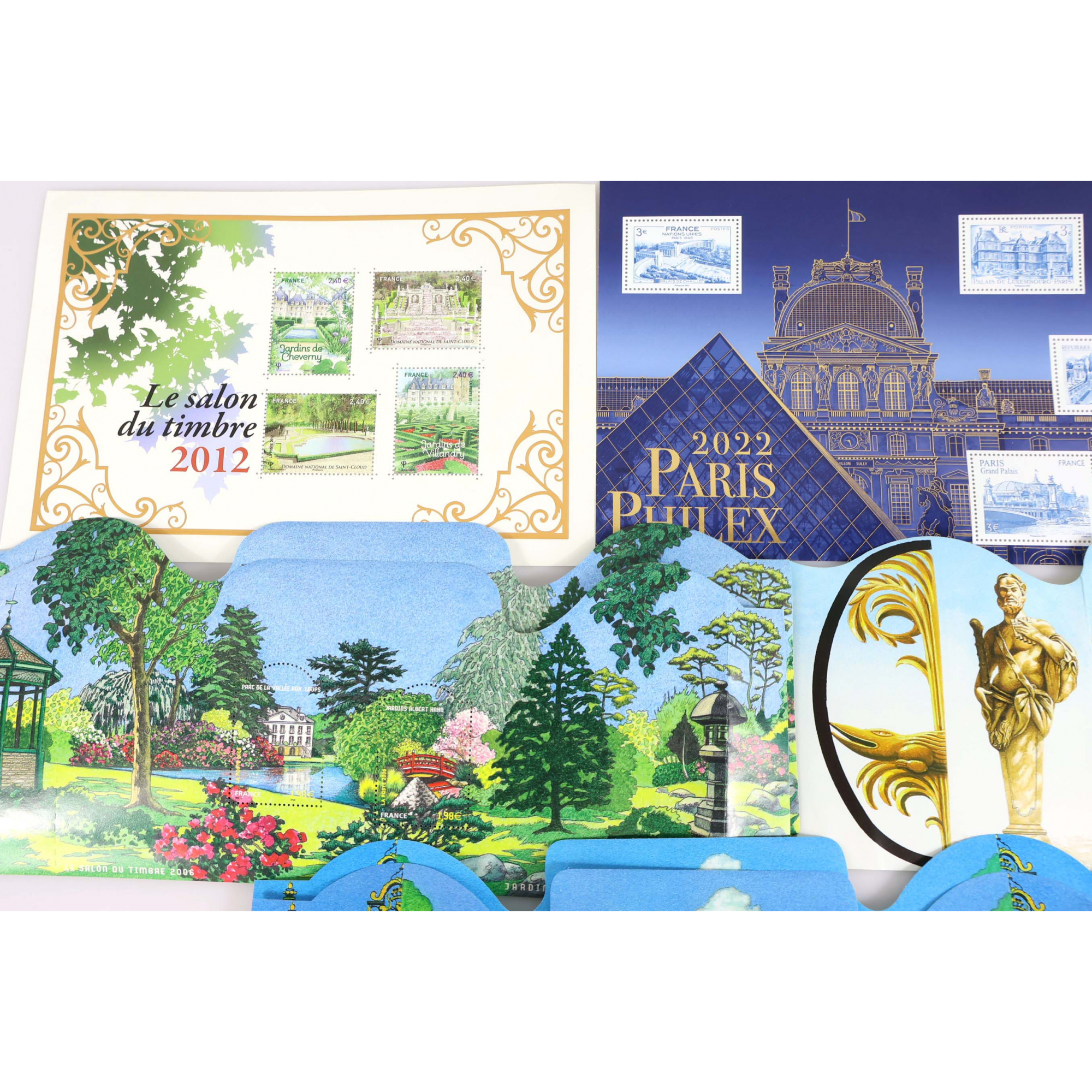 LOT BLOCS DE TIMBRES ENTRE 1.98€ ET 3€ AVEC DÉFAUTS POUR AFFRANCHIR VF 168.92€