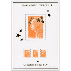 MARIANNE ET L'EUROPE TIMBRE À 1€ BLOC ENTIER ISSU DE LA COLLECTION DE 2012