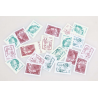 FRANCE LOT DE 20 TIMBRES A VALIDITÉS PERMANENTES POUR LETTRES 250G, VP MARIANNES