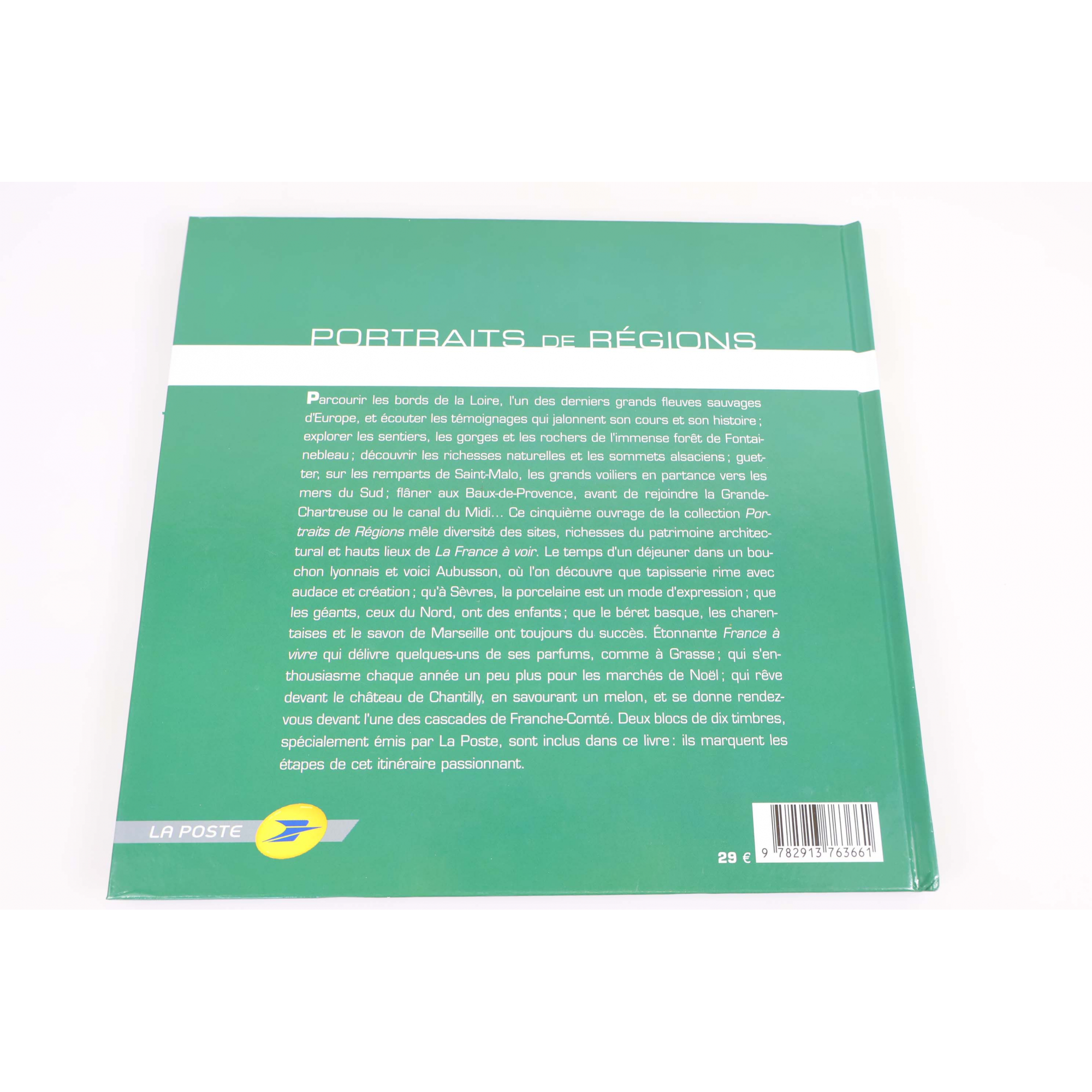 LIVRE DES TIMBRES " PORTRAITS DE REGIONS N°5 " 2007 ANGLES LÉGÈREMENT ABIMÉS