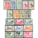 TOGO NON DENTELÉS N°236/263 SÉRIE COMPLÈTE ANCIENNES COLOS FR TIMBRES NEUFS