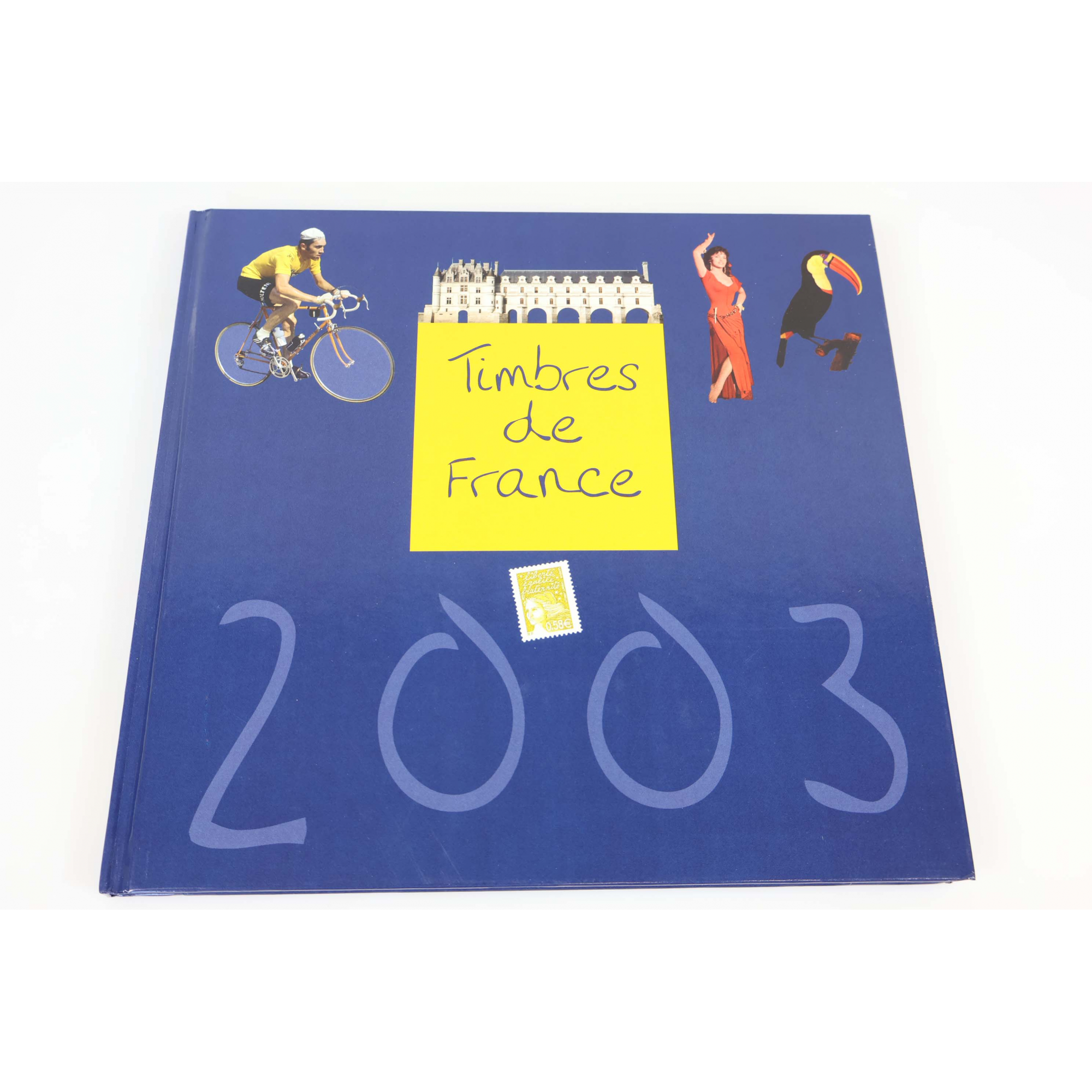 LIVRE DES TIMBRES FRANCE COMPLET ANNÉE 2003 NEUFS** LÉGERS SIGNES USUELS BOITIER
