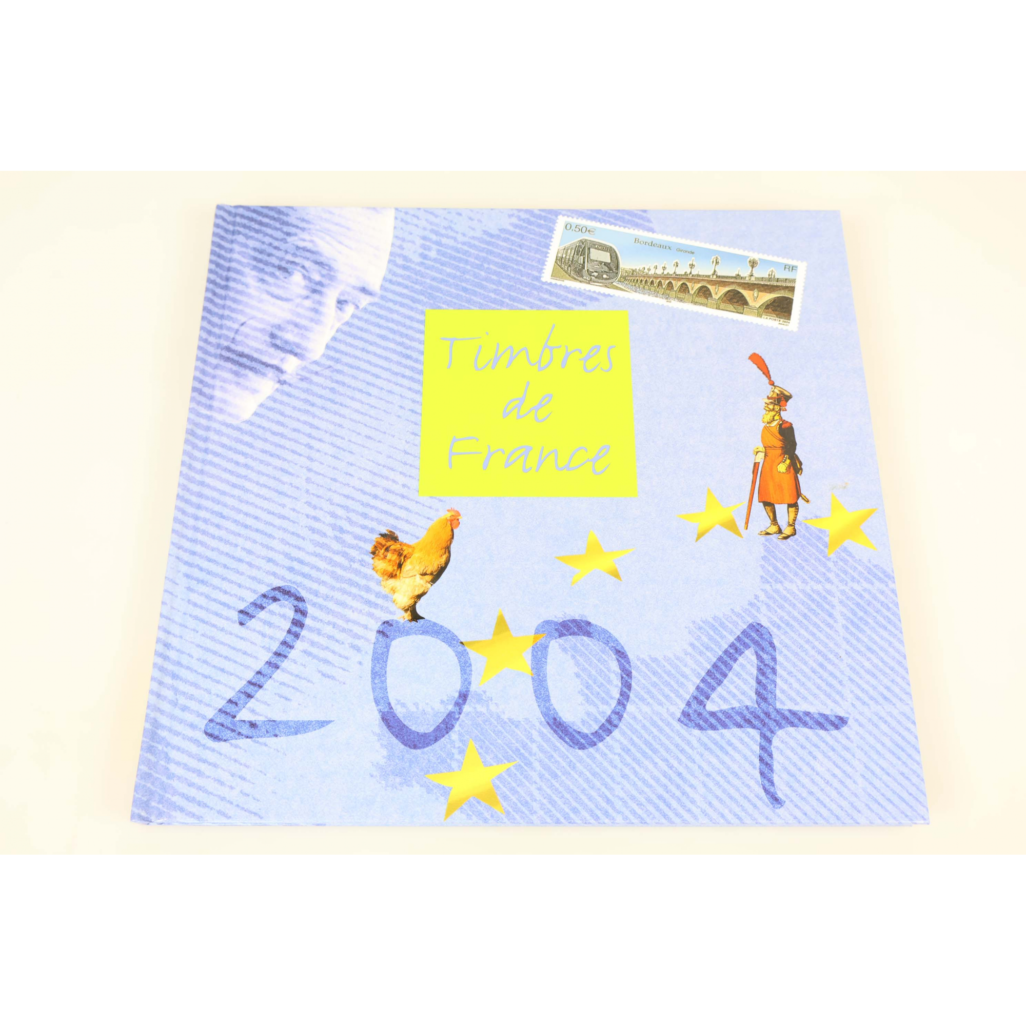 LIVRE DES TIMBRES DE FRANCE 2004 COMPLET, NEUFS** LEGERS SIGNES USUELS BOITIER