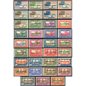 NC FRANCE LIBRE N°195 À 229 SÉRIE COMPLÈTE DE 35 TIMBRES NEUFS GOMMES PARTIELLES
