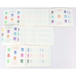 LOT BLOCS DE TIMBRES EN EUROS AVEC DÉFAUTS POUR AFFRANCHIR, FACIALE 297.73€