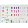 LOT BLOCS FEUILLET TIMBRES EN EUROS AVEC DÉFAUTS POUR AFFRANCHIR, FACIALE 329€