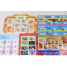 LOT BLOCS FEUILLET TIMBRES EN EUROS AVEC DÉFAUTS POUR AFFRANCHIR, FACIALE 80€