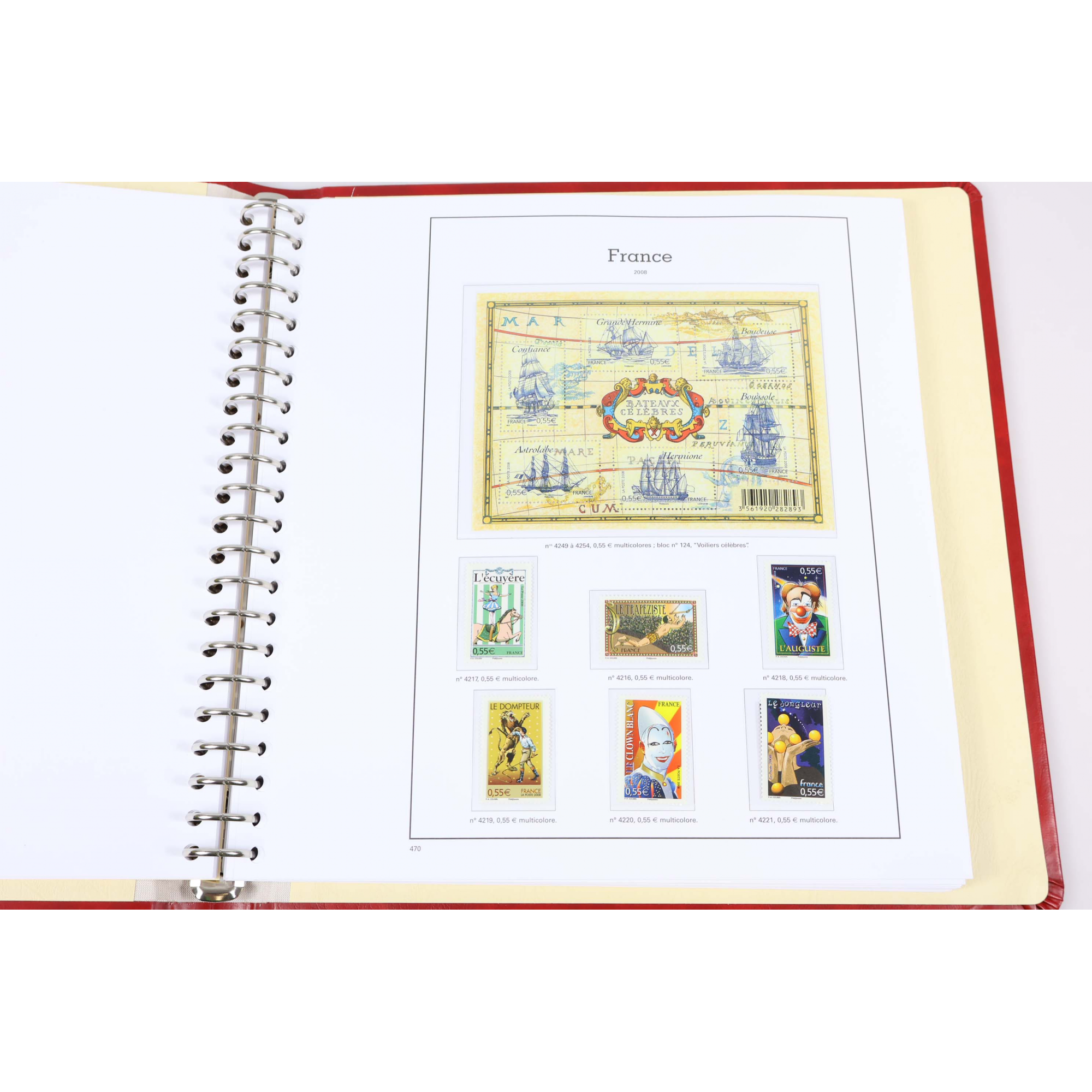 COLLECTION TIMBRES DE FRANCE 2008 À 2010 NEUFS** ALBUM YVERT ET TELLIER VF 212€