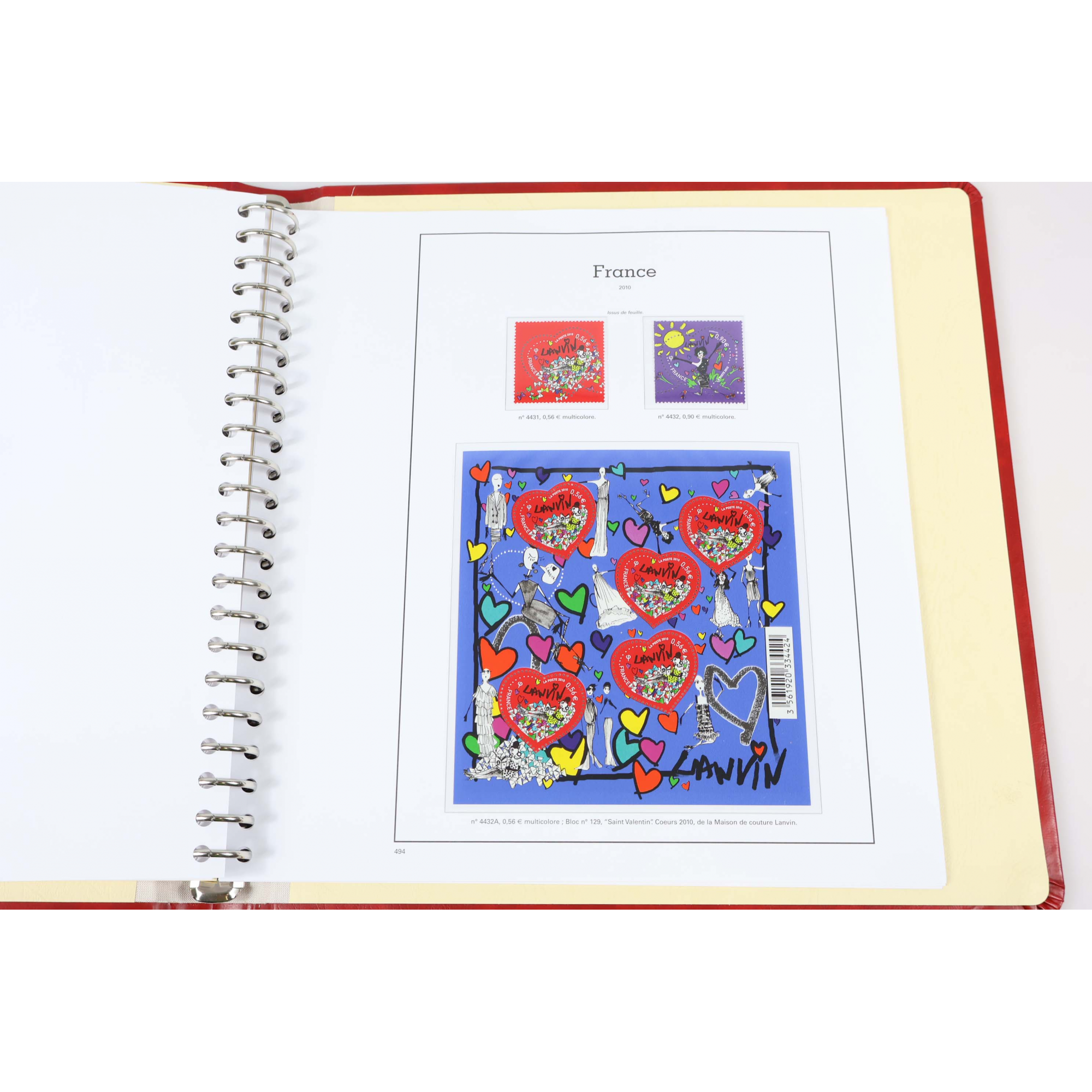 COLLECTION TIMBRES DE FRANCE 2008 À 2010 NEUFS** ALBUM YVERT ET TELLIER VF 212€