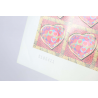 FEUILLE TIMBRES POSTE AUTOADHÉSIFS N°72 SAINT VALENTIN CŒURS DE SCHERRER 2006