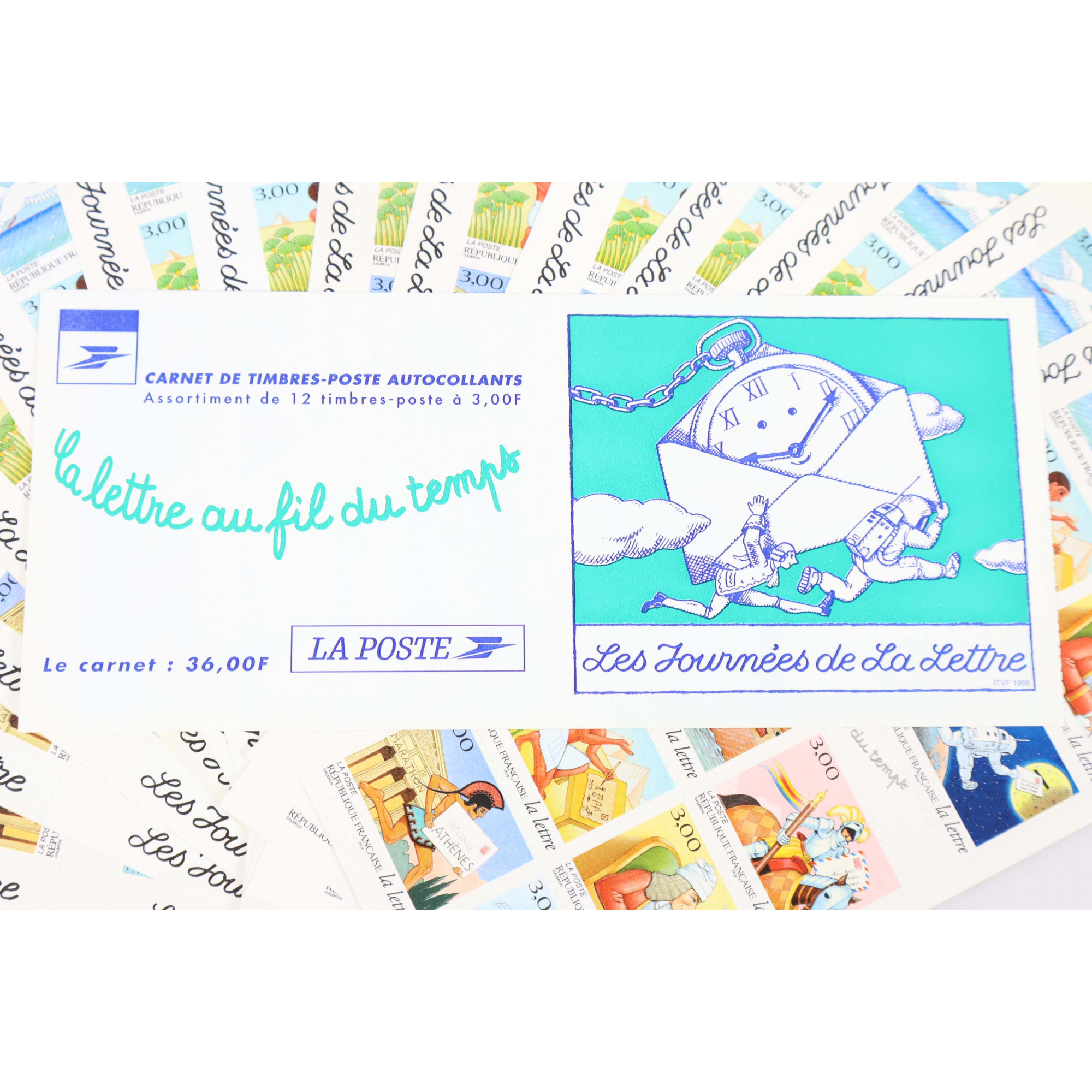 LOT 15 CARNETS AUTOADHÉSIFS BC18 LA LETTRE TIMBRES NEUFS** 3FFR X 12 VF 82.80€