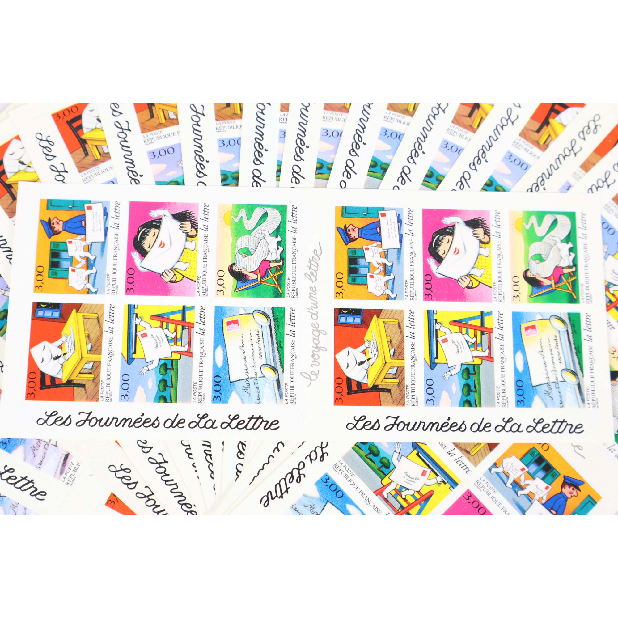 LOT 15 CARNETS AUTOADHÉSIFS BC9 LA LETTRE TIMBRES NEUFS** 3FFR X 12 VF 82.80€