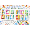 LOT 15 CARNETS AUTOADHÉSIFS BC9 LA LETTRE TIMBRES NEUFS** 3FFR X 12 VF 82.80€