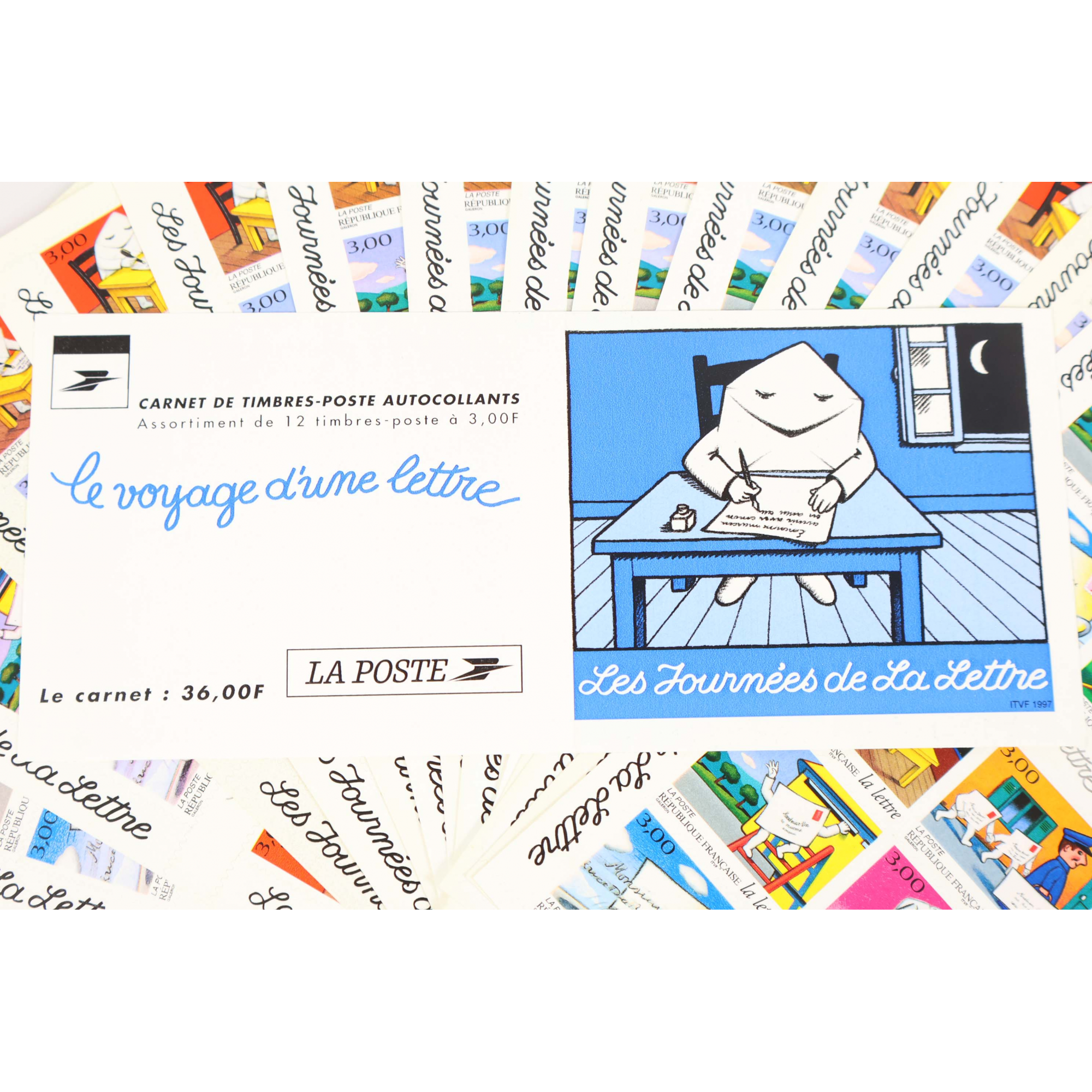 LOT 15 CARNETS AUTOADHÉSIFS BC9 LA LETTRE TIMBRES NEUFS** 3FFR X 12 VF 82.80€