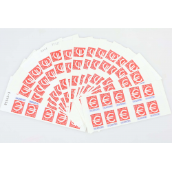 LOT 15 CARNETS AUTOADHÉSIFS 3215-C1 EUROS TIMBRES NEUFS** 0.46€ X 10 FACIALE 69€