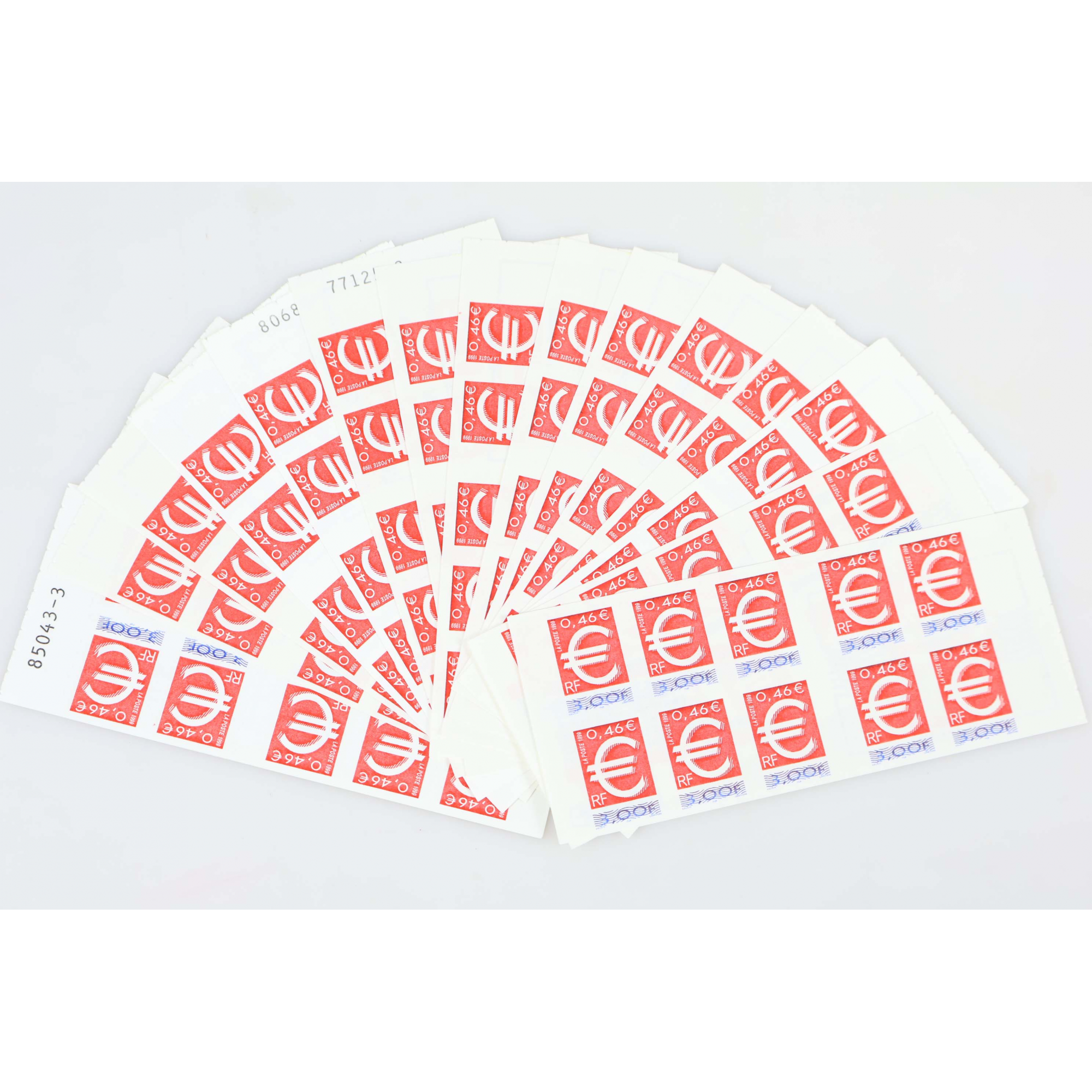 LOT 15 CARNETS AUTOADHÉSIFS 3215-C1 EUROS TIMBRES NEUFS** 0.46€ X 10 FACIALE 69€