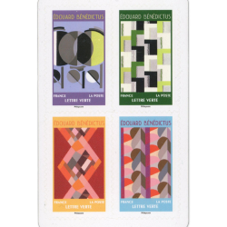 CARNET AUTOADHÉSIF 2025 NON PLIÉ "DÉCORATIFS" TIMBRES NEUFS** LETTRE VERTE 20g