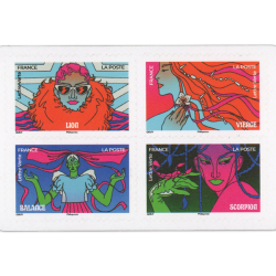 CARNET AUTOADHÉSIF 2026 NON PLIÉ "ZODIAQUE" TIMBRES NEUFS** LETTRE FRANCE 20g