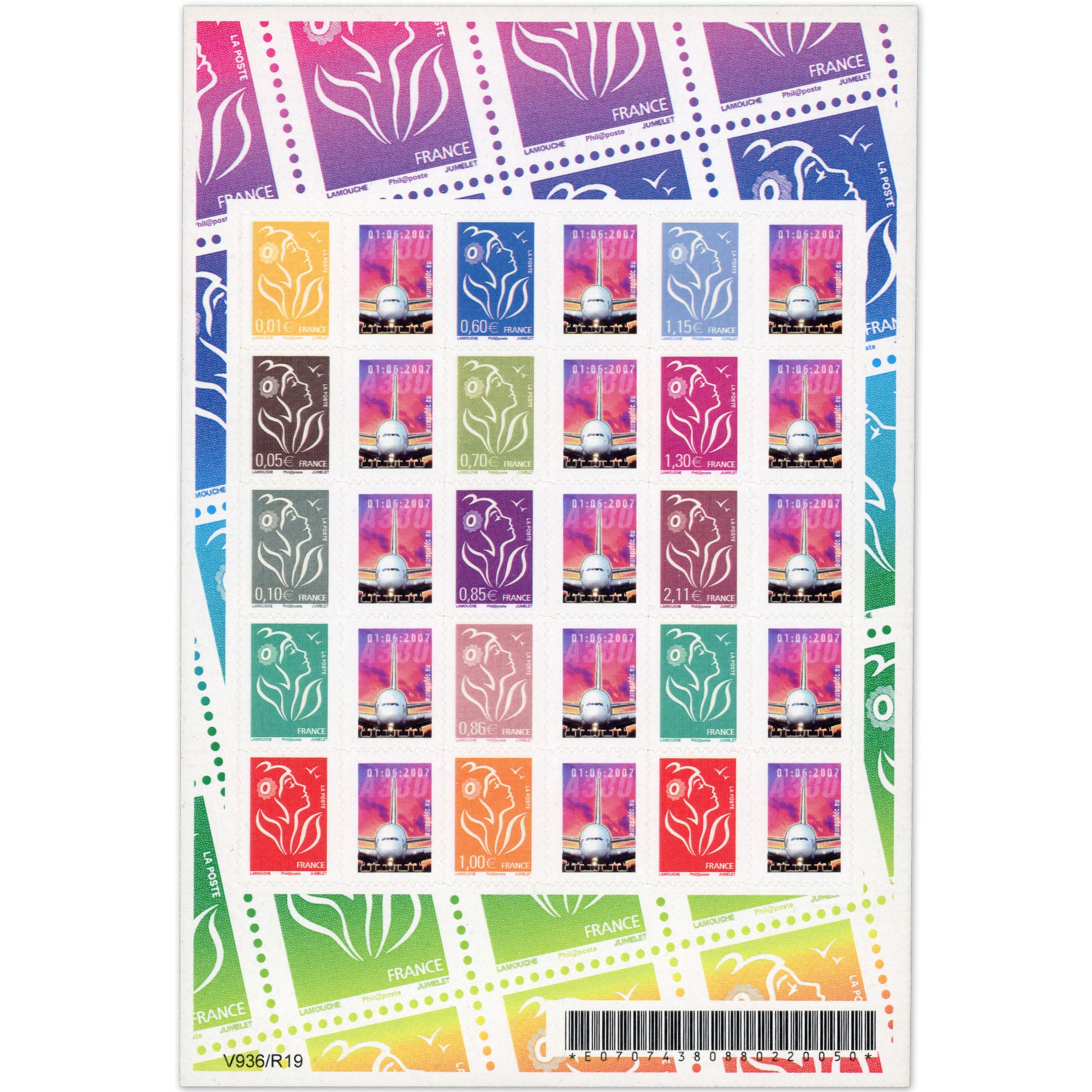 FEUILLE PERSONNALISÉE N°F4048P AUTOADHÉSIF COTE 550€ VIGNETTE PERSONNALISÉE