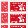 FEUILLE PERSONNALISÉE N°F3802Ab AUTOADHÉSIF VIGNETTE "PRÉSIDENTIELLE 2007"