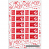 FEUILLE PERSONNALISÉE N°F3802Ab AUTOADHÉSIF VIGNETTE "PRÉSIDENTIELLE 2007"