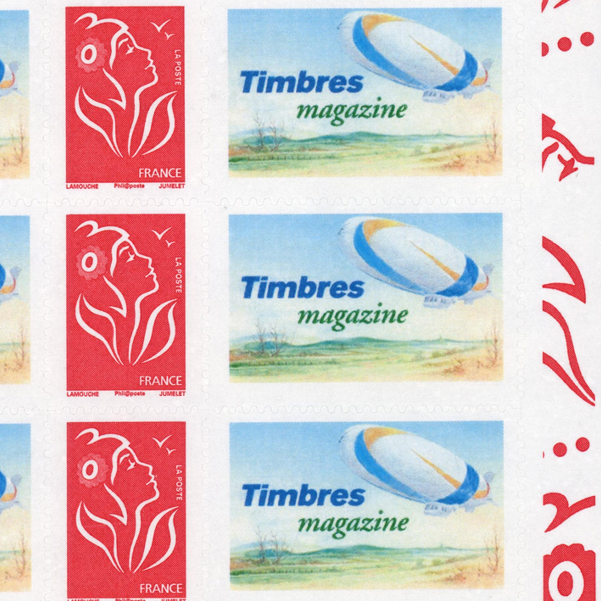 FEUILLE PERSONNALISÉE N°F3802Ab AUTOADHÉSIF VIGNETTE TIMBRES MAGAZINE COTE 110€