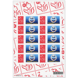 FEUILLE PERSONNALISÉE N°F3802Ab VIGNETTE TIMBRES MAGAZINE AUTOADHÉSIF COTE 110€