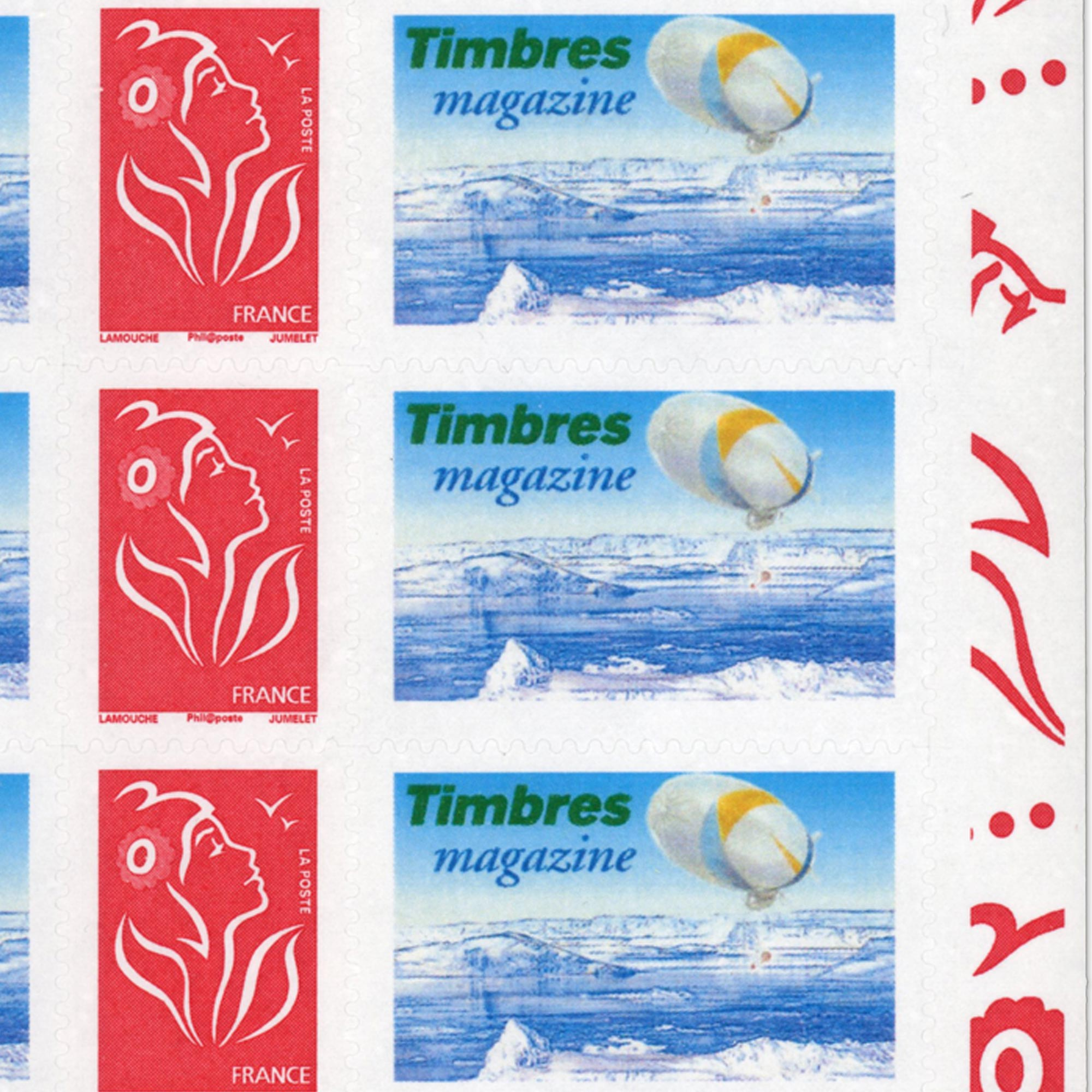 FEUILLE PERSONNALISÉE N°F3802Ab AUTOADHÉSIF VIGNETTE TIMBRES MAGAZINE COTE 110€