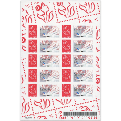 FEUILLE PERSONNALISÉE N°F3802Ab AUTOADHÉSIF VIGNETTE "CONCORDE" COTE 110€