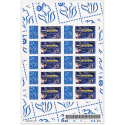 FEUILLE PERSONNALISÉE N°F3966Aa AUTOADHÉSIF VIGNETTE "ÉPOPÉE AÉRONAUTIQUE"