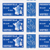 FEUILLE PERSONNALISÉE N°F3966Aa AUTOADHÉSIVE VIGNETTE "PRÉSIDENTIELLE 2007"