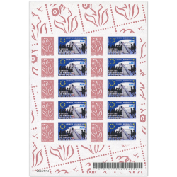 FEUILLE PERSONNALISÉE N°F3969Aa AUTOADHÉSIF VIGNETTE "ÉPOPEE AÉRONAUTIQUE"