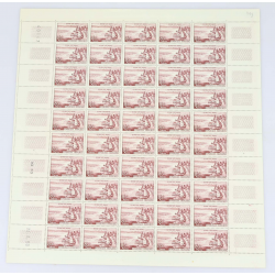 FEUILLE COMPLÈTE DE 50 TIMBRES N°1193 "ÉVIAN LES BAINS" TIMBRES DE FRANCE NEUFS